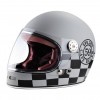 Viper F656 Vintage Full Face Fibreglass Classic Motorcycle Helmet Rust Stripe 