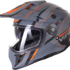 Ventura Black Viper RXV288 Dual Visor MX Enduro Motocross Motorbike Helmet 